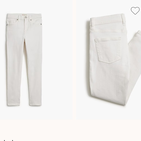 NWOT Crewcuts White Skinny Jeans size 10 - Picture 1 of 7